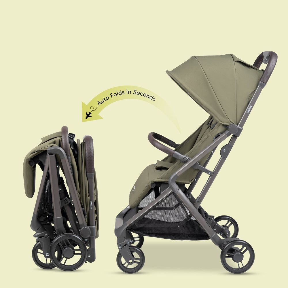 Jikel - Nomad AutoFold Lightweight Travel Stroller - Graphite Grey