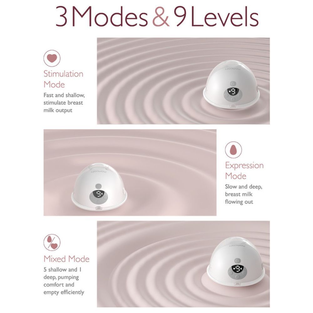 Momcozy - Hands-Free Electric Breast Pump M5 - Grey
