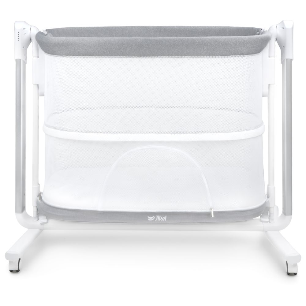 Jikel - Pony 2-in-1 Co-Sleeper Crib And Swing - Grey