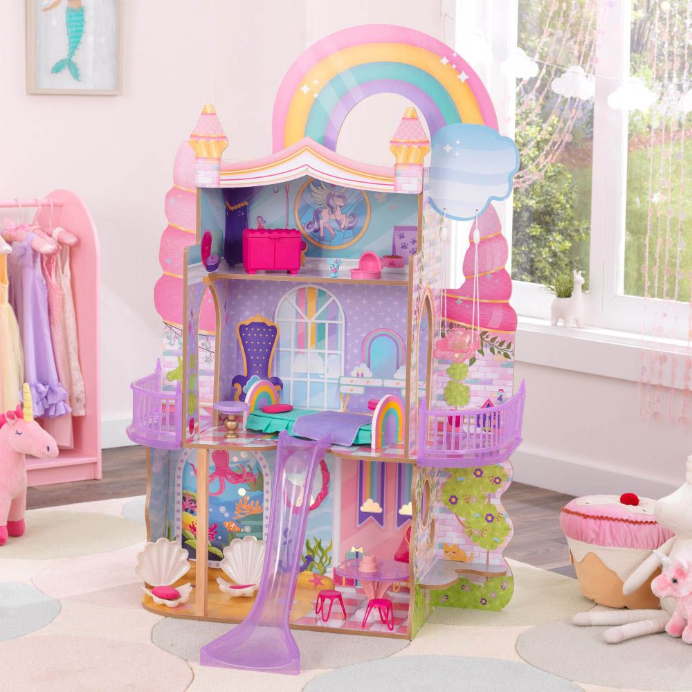Kidkraft - Rainbow Dreamers Unicorn Mermaid Dollhouse