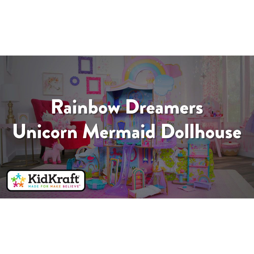 Kidkraft - Rainbow Dreamers Unicorn Mermaid Dollhouse