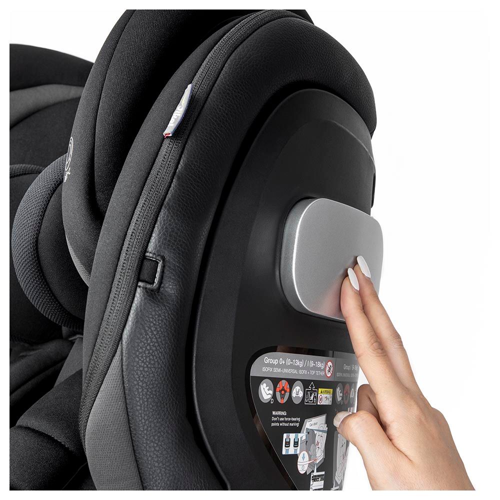 Jikel - Saturn Zip 360 Rotating IsoFix Car Seat - Black
