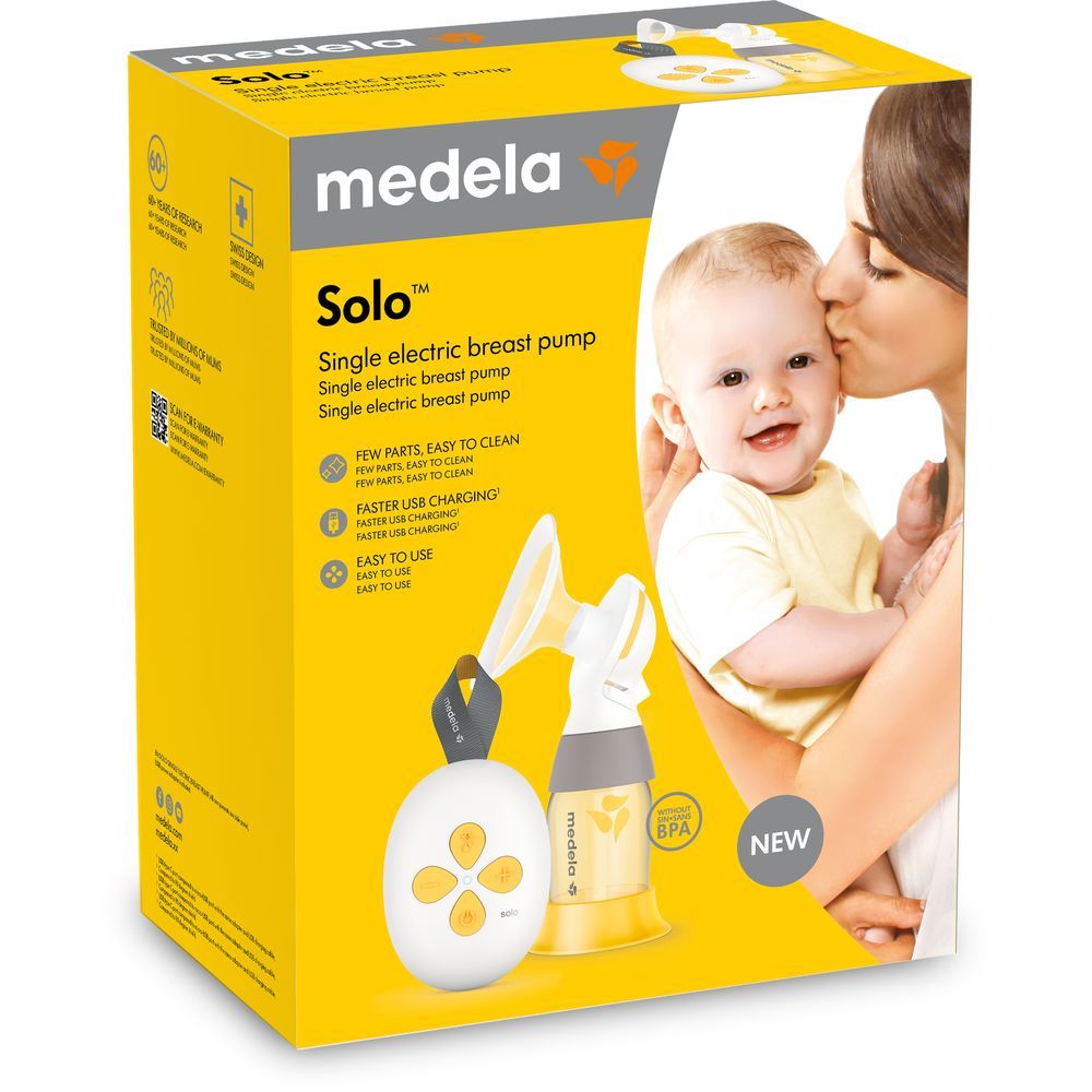 Medela - Solo Single Electric Breast Pump with Silicone Breast Shield