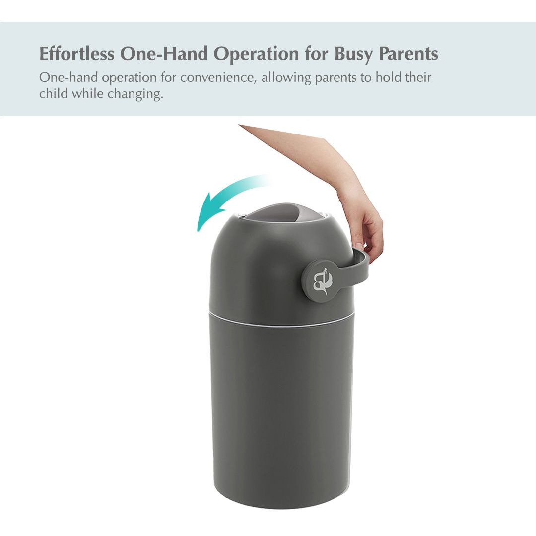 Bumble & Bird - Odourless Diaper Pail - Anthracite