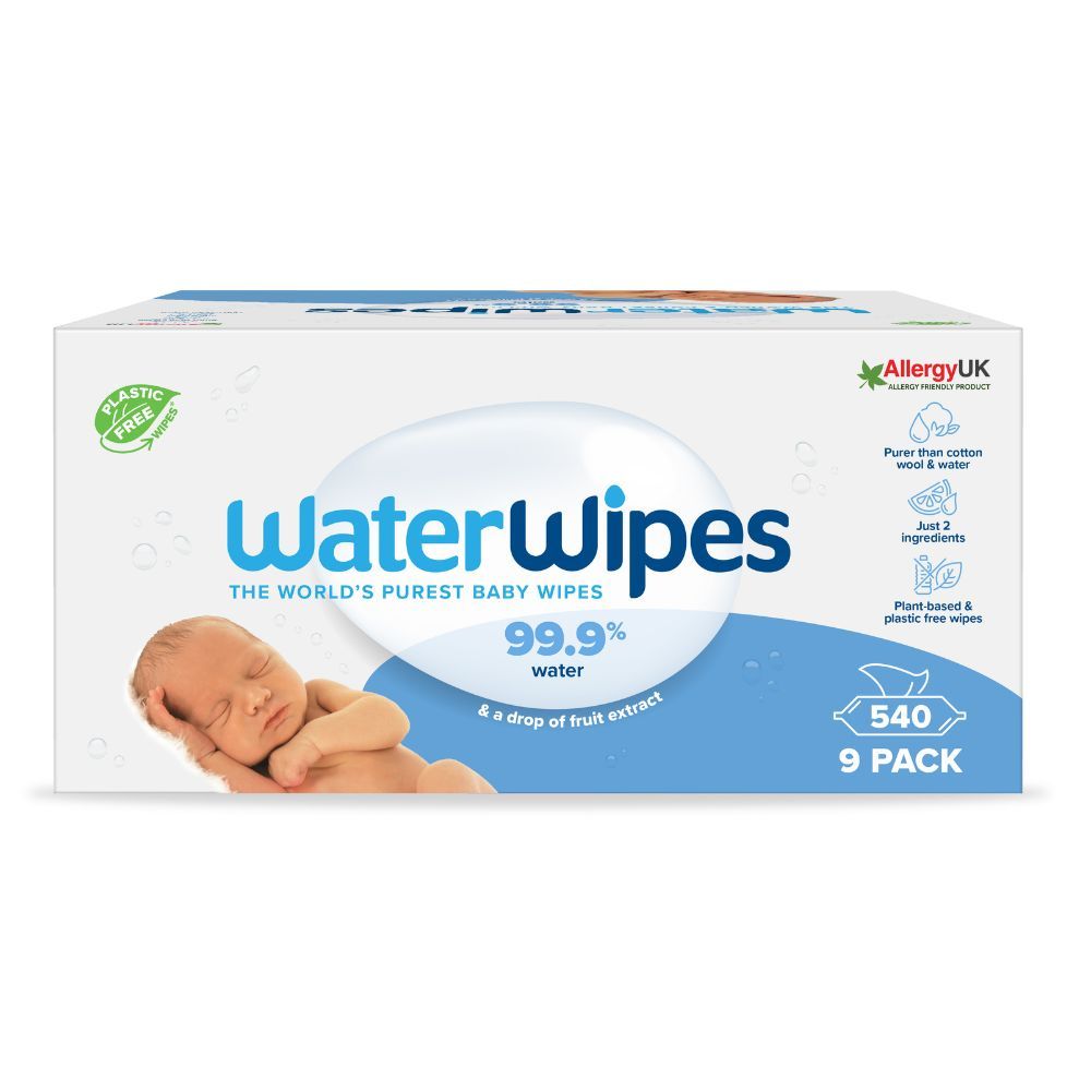 WaterWipes - Original Plastic Free Unscented Wet Wipes - 540pcs