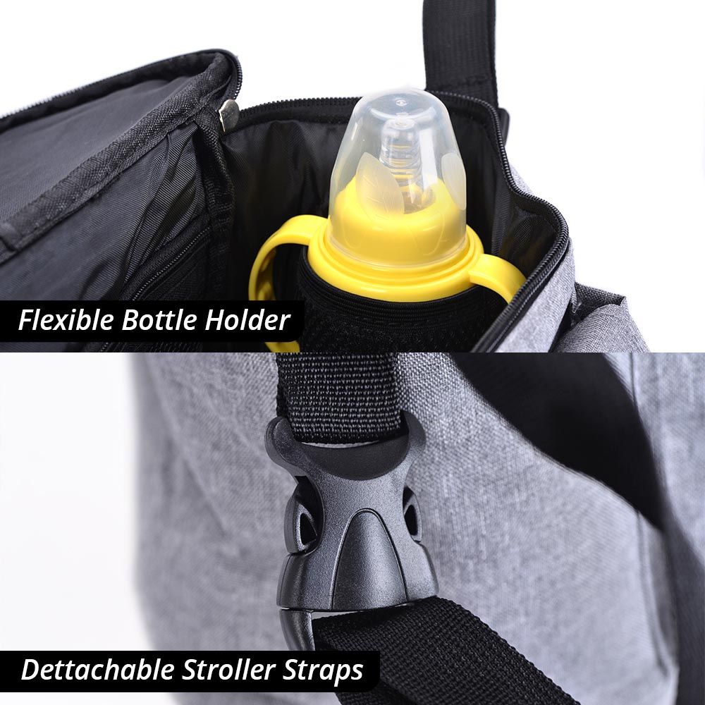 Little Story - Stroller Organizer Travel Bag - Light Grey